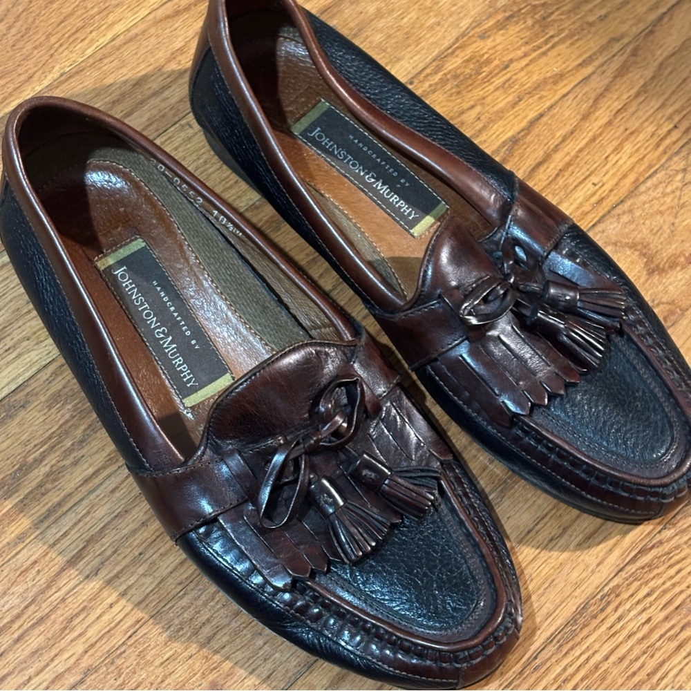 Johnston & Murphy Dark Brown Tassel Loafers